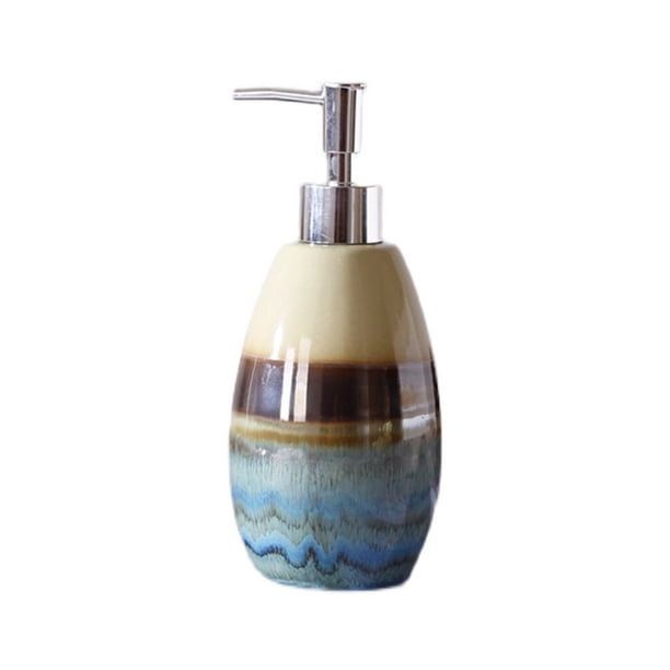 Dispensador de jabón de cerámica for baño, dispensador de gel de ducha, 420 ml