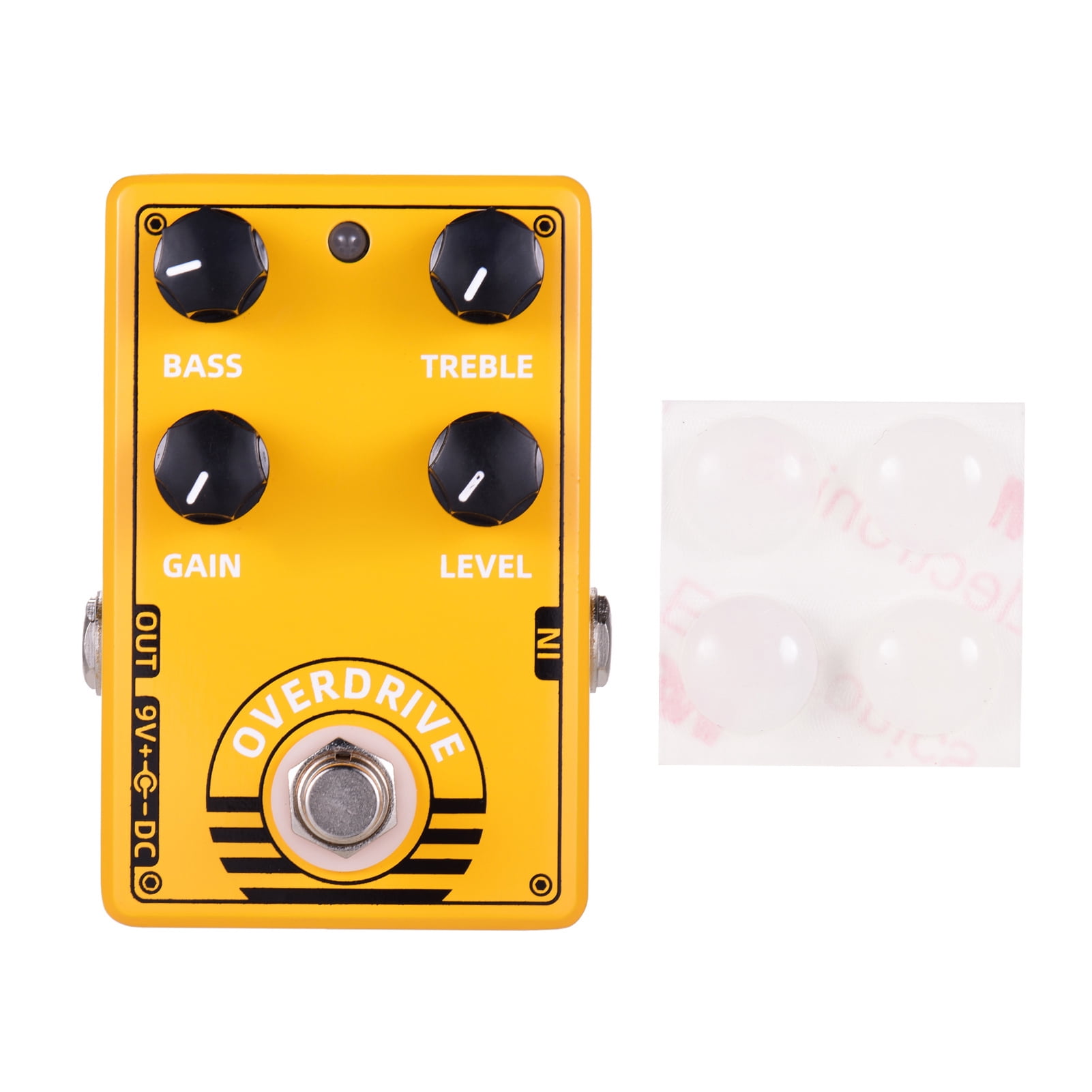 Elowen Effect Pedal Effect D-8 Overdrive Guitar Effect Pedal with Bass Treble Gain Level Controls and True Bypass Design for Electric Guitar