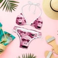 thumbnail image 6 of Pink Monkey Gorilla Swimsuit Women Bikini Set with Detachable Sponge & Adjustable Strap, Two-Pack Ideal for Beach & Pool Parties, 6 of 6