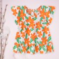 thumbnail image 1 of Vestido de verano para niñas pequeñas SDJMa, vestido de princesa de manga corta con flores, 1 of 8