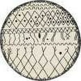 thumbnail image 3 of Unique Loom Fez Collection Area Rug - Tribal (3' 3" Round Beige/Black), 3 of 7