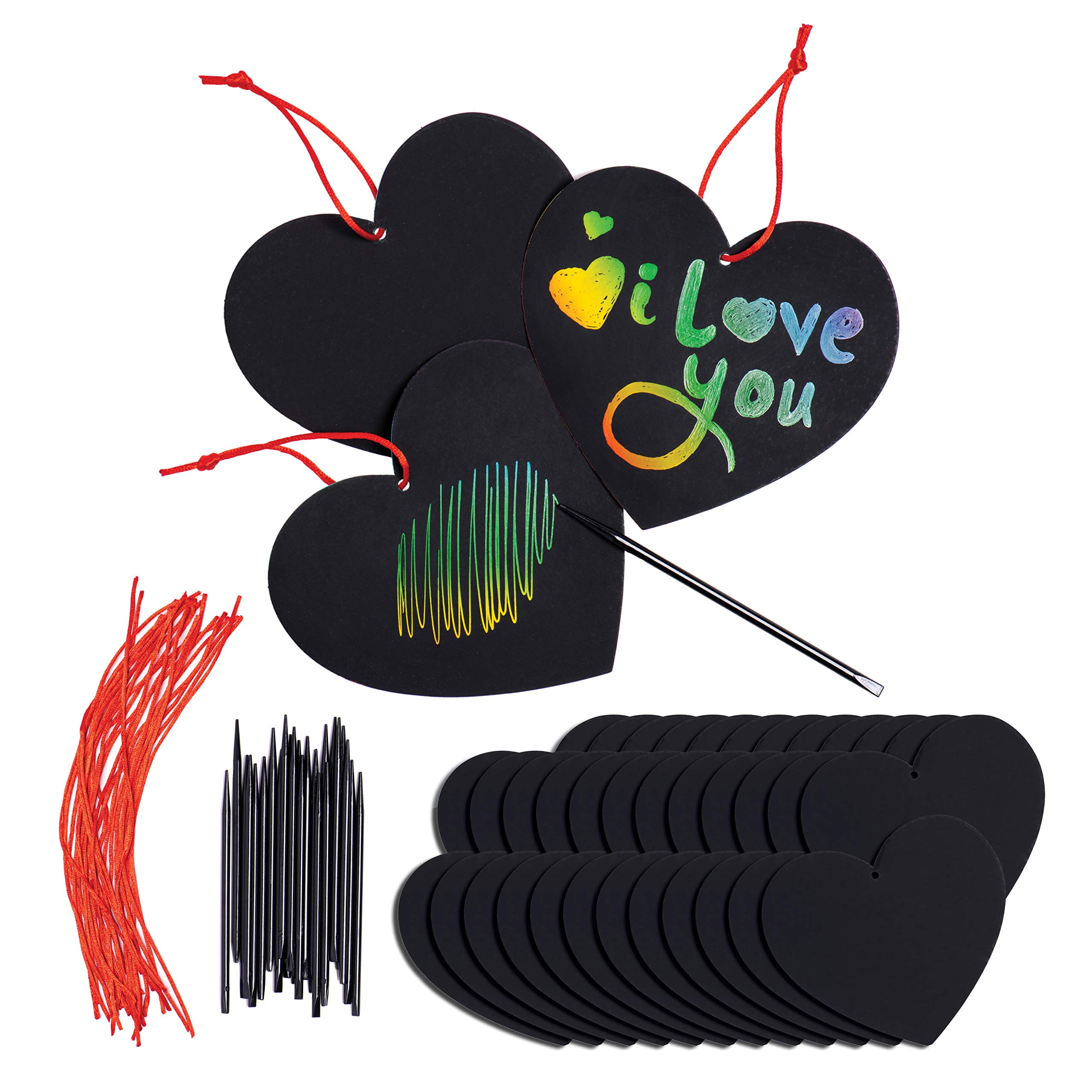 Scratch Rainbow Art Paper Set - 10Pcs Scratch off Art Craft Supplies Kits  for Kids Girls Boys Black Scratch Notes Sheet Doodle Pad for Fun DIY Toy