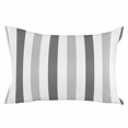 thumbnail image 2 of Grey Striped Queen Size Pillow Cover, Pillowcase Protectors with Zipper, Breathable Decorative Throw Pillow Case Cover, Minimalist Farmhouse Stripe Pillow Shams for Couch Sofa 20x30Inch, 2 of 8