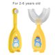 thumbnail image 4 of Cepillo de dientes para bebés Portátil Portátil 360 Grado en forma de U Silicona Cepillo de Dientes de Silicona con Handle Hogar Niños Herramientas Amarillo Pequeño 2 piezas Advancent CE011409-06, 4 of 7