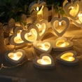 thumbnail image 1 of Cadena de luz en forma de corazón, LED en forma de corazón, batería, cadena de luz LED, cadena de luz decorativa, muy versátil Jadeshay A, 1 of 8