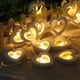 thumbnail image 5 of Cadena De Luz En Forma De Corazón, Luz De Cortina De Cadena LED, Ahorro De Energía, Portátil Para Interiores, Exteriores, Hogar, Habitación, Fiesta, Boda, Navidad, 5 of 7