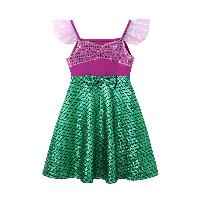 Disney-Vestidos de princesa de Frozen para niña, disfraz de Elsa, Anna, Ariel, Rapunzel, Minnie, Jasmine, Blancanieves Fivean unisex