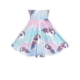 thumbnail image 6 of Girls Dress Blue Unicorn Short Sleeve Casual Dress 6 Years, 6 of 8