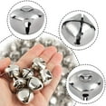 thumbnail image 3 of Jingle Bells, 1 Inch Craft Bells Bulk DIY Bells for Christmas Festival Decoration Home Decoration, 50pcs, Silver, 3 of 5