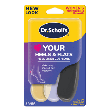 Dr. Scholl's® Love Your HEELS & FLATS Liner Foam Cushions, Helps Prevent Shoe Rubbingl, 3 Pair