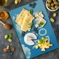 thumbnail image 5 of Going Away Party Cutting Board, Luck Message on Sky with White Clouds Wishful Thinking Art Print, Decorative Tempered Glass Cutting and Serving Board, Large Size, Sky Blue White, by Ambesonne, 5 of 5