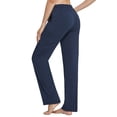 thumbnail image 3 of SPECIAL MAGIC Women Cotton Yoga Sweatpants with Drawstring Wide Leg Lounge Pajama Pants for Workout Jogging Running Home & Leisure, 3 of 7