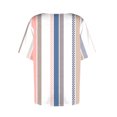 thumbnail image 4 of Youyipin womens tops Petal Sleeve Summer Trendy T Shirt Casual Loose Square Neck Button Blouse Tees short sleeve shirts for women, 4 of 6