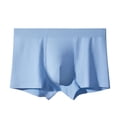 thumbnail image 5 of Yaoyar Mens Seamless Summer Boxer Shorts Breathable Lightweight Underwear with Comfort Fabric Casual Underwear,Blue,2XL, 5 of 7