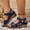 Navy, variant on Platform Sandals for Women 2026 Peep Toe Adjustable Strap Backless Slingback Sandal Ladies High Heel Comfortable Cushioned Footbed Walking Shoes for Summer Beach Vacation Outdoor(Army Green, 37)