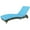 Sky Blue, variant on Resenkos Patio Wicker Chaise Lounge Chair Resenkos , Adjustable Backrest Sun Lounger With 2 Wheels, Outdoor PE Rattan Lounger, Relaxation Essential, Blue