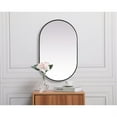 thumbnail image 5 of Elegant Decor MR2A3048BLK 30 x 48 in. Metal Frame Oval Mirror, Black, 5 of 5
