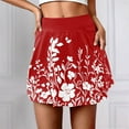 thumbnail image 2 of SHIXIAOO Jupe-Short Décontractée à Imprimé Floral d'Été pour Femmes, Jupe Courte Confortable, Extensible, Respirante, Mode pour Activités Extérieures, Mini Jupe Aguichant, Jupes Longues en Denim, 2 of 6