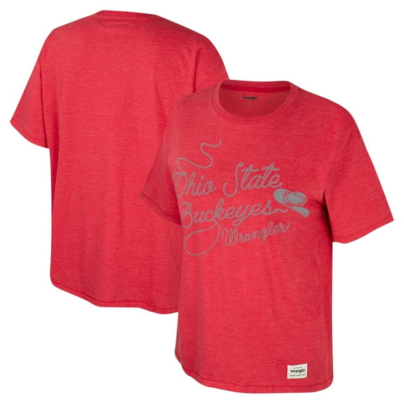 Women's Colosseum x Wrangler Scarlet Ohio State Buckeyes Lasso Oversized T-Shirt