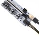 thumbnail image 4 of Methold VER012MAX PCI-E Card Cable 1X a 16X 6Pin Extender Reemplazo Adaptador externo Accesorio de extensión para computadora de escritorio Cables de computadora Negro, 4 of 6