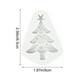 thumbnail image 3 of Adornos navideños, molde de silicona para chocolate con forma de árbol de Navidad, molde para fondant, molde para tartas, molde para hornear galletas navideñas con forma de pino, molde de silicona par, 3 of 6