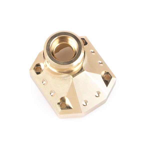 KYX Racing CNC Machined Brass Front Rear Axle Housing Output Differential Cover Upgrades Parts Accessoriesfor 1/10 RC Crawler Car Axial Capra Unlimited Trail Buggy UTB(1 pcs)