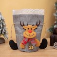 thumbnail image 3 of Christmas Doll Bag Mini Wrap Bags with Drawstring for Holiday Parties - Reusable Candy Shaped Decorative Packaging for Children, 3 of 5