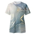 thumbnail image 3 of WILLBEST Canada T-Shirt Femme Printemps Été Imprimé Coloré Manches Courtes Col Rond T-Shirt Haut, 3 of 4
