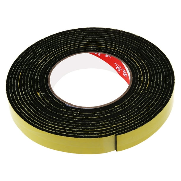 5m Black Single Sided Self Adhesive Foam Tape Closed Cell 20mm Wide x