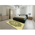 thumbnail image 4 of Ahgly Company Indoor Rectangle Patterned Mustard Yellow Area Rugs, 4' x 6', 4 of 6