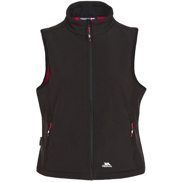 Trespass - Chaleco Softshell de Invierno Norma para Mujer (Negro)