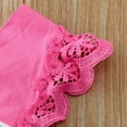 thumbnail image 3 of kpoplk Girls' Dresses Baby Kids Girl's Outfits Sleeveless Romper Donut Print V Neck Bodysuit Dress+Bowknot Baby Girl Dresses(Hot Pink,6-12 M), 3 of 5