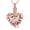 A Rose Gold-Purple, variant on Butterfly Heart Urn Necklaces Cremation Jewelry for Ashes for Women Men Memorial Human Ashes Pendant