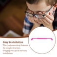 thumbnail image 2 of Cordon de Lunettes Professionnel Accessoire de Fixation de Lunettes de Sport Cordon de Lunettes Cordon de Fixation Sangle de Lunettes en Silicone pour Extérieur Rouge Rose, 2 of 7