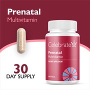 Celebrate Vitamins Bariatric Prenatal Vitamins with Folate (Folic Acid), Vitamin A, Iron, and Choline, 60 count