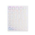 thumbnail image 3 of dianhelloya Nail Sticker Vivid Color Strong Stickiness Frame Decorative Paper Self-adhesive Sparkling DIY Nail Art Decal Silver B, 3 of 8
