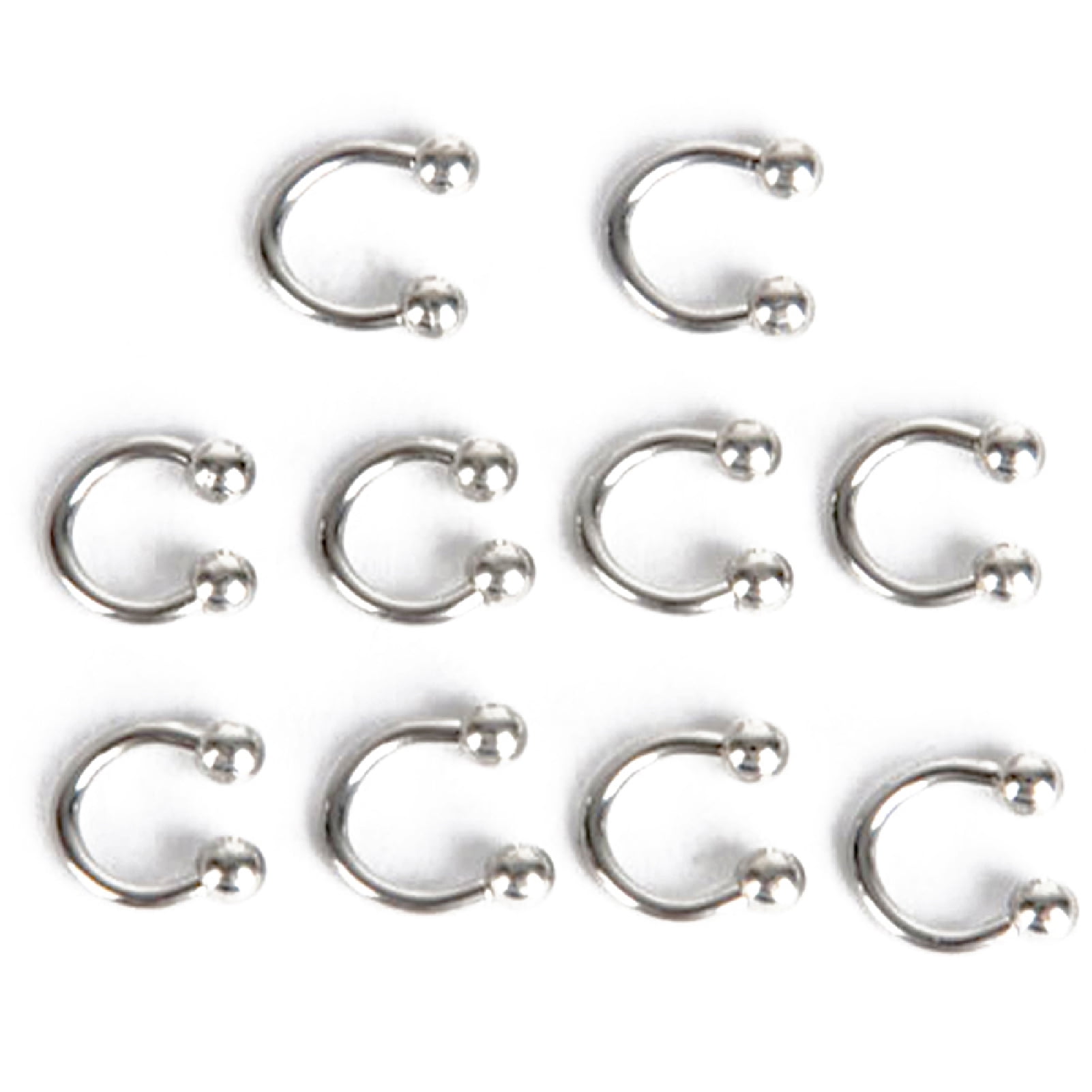 1PC New Design 16g Stainless Steel Hinged Segment Clicker Nose Piercing  Piercing Jewelry Double Rows Cz Hoop Nose Ring - AliExpress