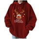 thumbnail image 1 of Sudaderas de Cuello Redondo de Navidad Para Mujer Suéter de Manga Larga Con Estampado de Moda Casual Odeerbi ODB206745, 1 of 5