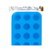 Bulk Buys OL462-16 Silicone Mini Muffin Tray - 16 Piece -Pack of 16