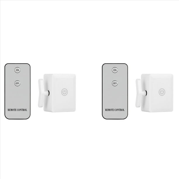 2X Pulsador de Botón Remoto Inteligente Pulsador de Botón Inalámbrico con Control Remoto Apagar las Luces Artefacto Control Remoto por Infrarrojos