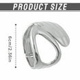 thumbnail image 7 of DESIGNICE Gold Bangles for Women Unique Twisted Design Bangle Bracelets Open-Close Silver Bangle Bracelets for Women Silver1, 7 of 7