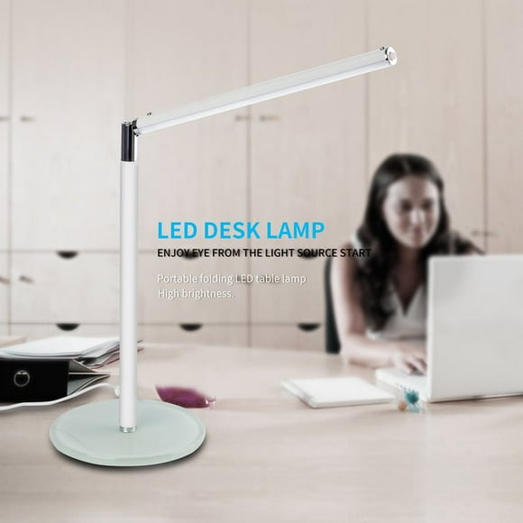 Adjustable Flexible Energy Saving 24 LEDS SMD 750Lux Dimmer Table Lamp Reading Eye-protecting Light in Study Bedroom Office