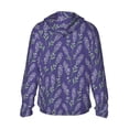 thumbnail image 4 of Xecao Lavender Flowers for Sun Shirt-A lightweight, hoodie-style long-sleeve UV protection garment designed for other outdoor activities., 4 of 9