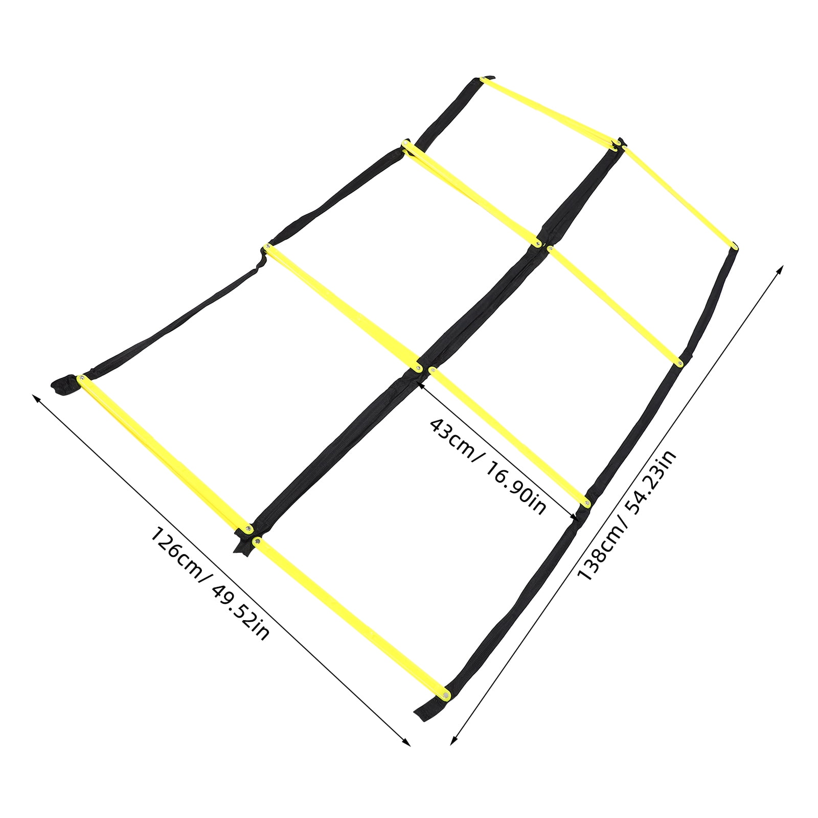 ELAYARD Foldable Yellow Agility Ladder for Football Soccer Training, Speed Ladder for Quick Footwork, Agility & Coordination Drills