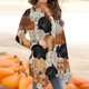 thumbnail image 4 of Blusa de manga larga para mujer, informal, con estampado de Halloween, estilo cárdigan Fridja hkj2750, 4 of 6