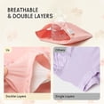 thumbnail image 3 of Balabala Girls 3-Pack Soft Cotton Briefs – Apple & Bunny Print Toddler & Kids Underwear, 3 of 6