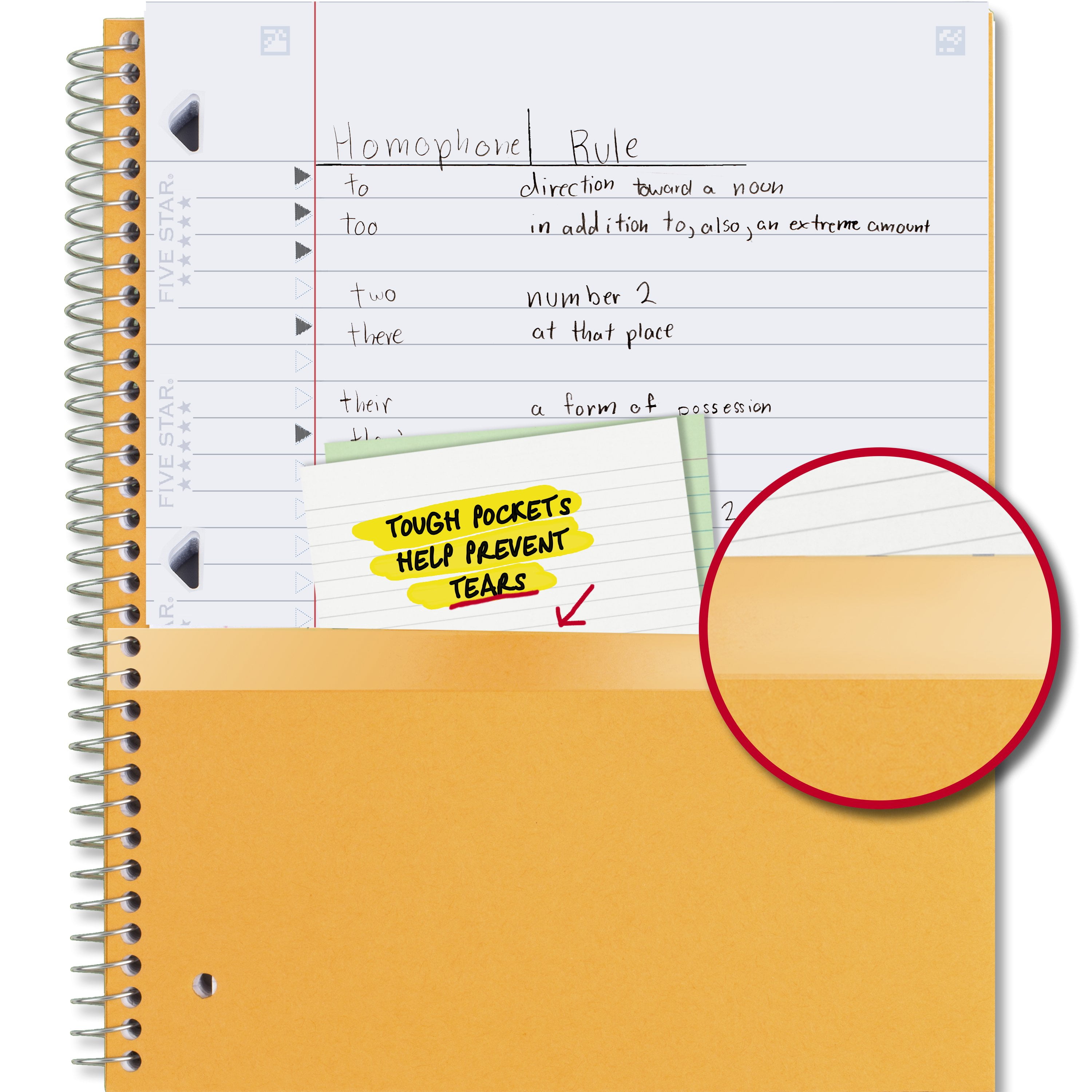 Amazon.com : Five Star Spiral Notebook + Study App, 6 Pack