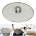 thumbnail image 6 of Reheyre Anti-slip Stainless Steel Foldable Handle Oil Splatter Screen - Oil Proofing Lid - for Frying Pan - Restaurant, 6 of 8