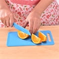 thumbnail image 6 of Nogis Knives for Kids 5-Piece Nylon Kitchen Baking Knife Set: Children's Cooking Knives 5 Colors/Firm Grip, Serrated Edges, BPA-Free Kids' Knives (colors vary ), 6 of 8