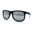 thumbnail image 4 of Kush Classic Matte Sport Horn Rim Plastic Color Mirror Sunglasses [Black Grey - Silver Mirror], 4 of 8
